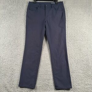 G/Fore Golf Pants Tour‎ 5 Pocket Straight Leg Mens 34x32 Navy Blue Stretch